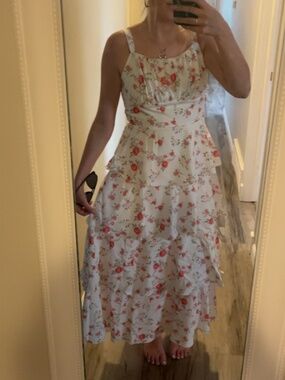 Floral tiered dress